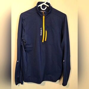 Reebok Men's Long Sleeve Half Zip Pullover Size L